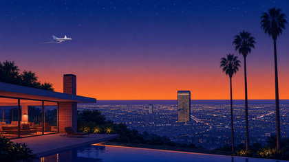 Sunset Flight - California Nights Beverly Walls
