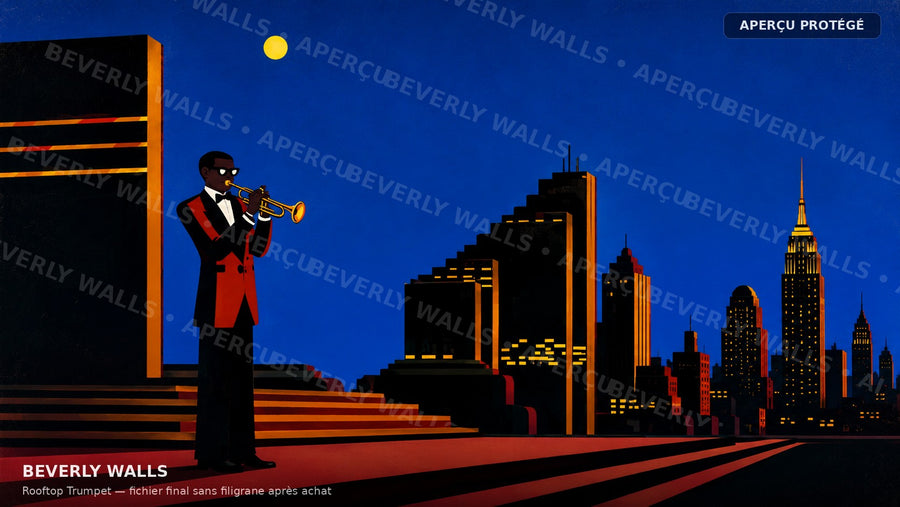 Rooftop Trumpet - aperçu protégé Beverly Walls
