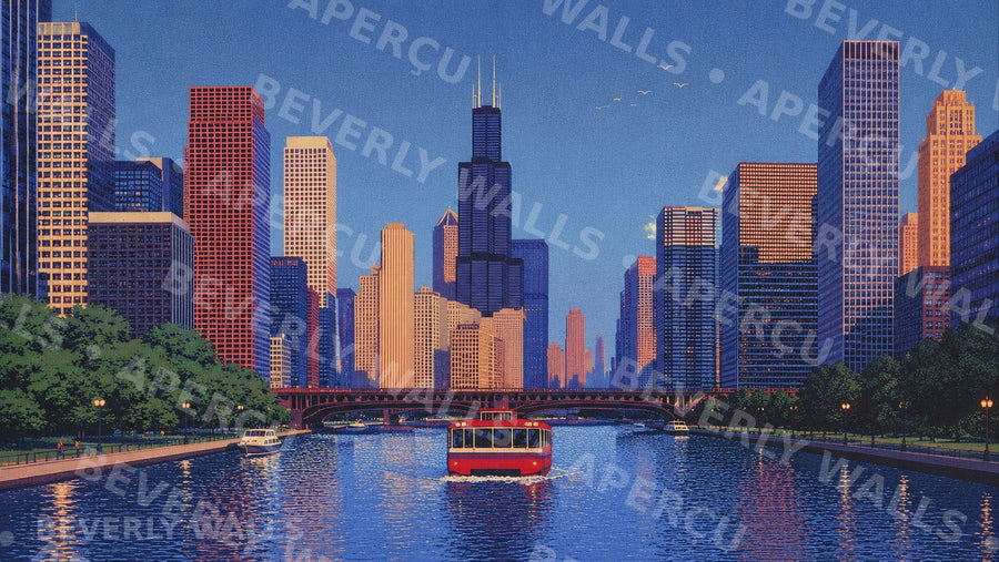 Chicago River - aperçu protégé Beverly Walls