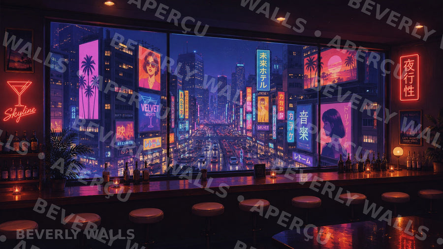 Tokyo Lights - aperçu protégé Beverly Walls