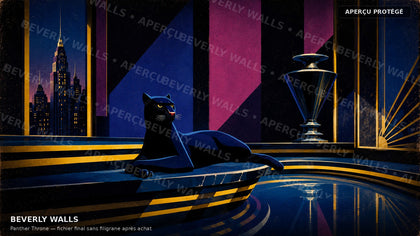 Panther Throne - aperçu protégé Beverly Walls
