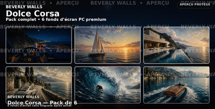Dolce Corsa - Pack de 6 fonds d’écran PC Beverly Walls