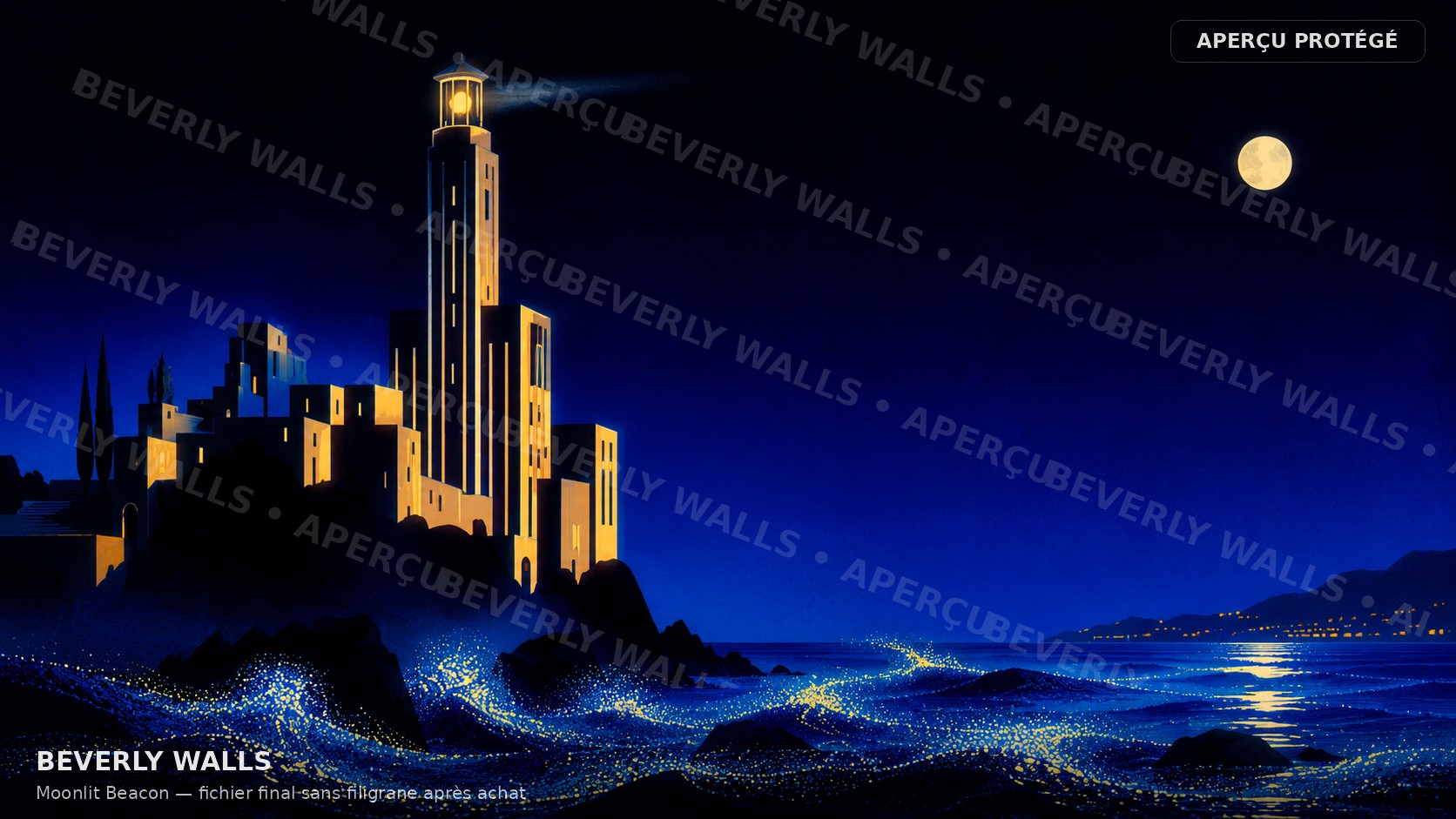 Moonlit Beacon - aperçu protégé Beverly Walls