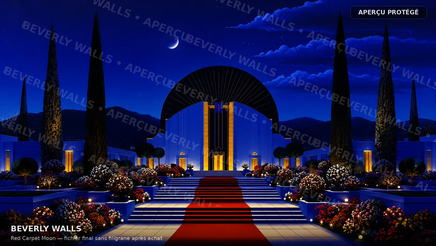 Red Carpet Moon - aperçu protégé Beverly Walls