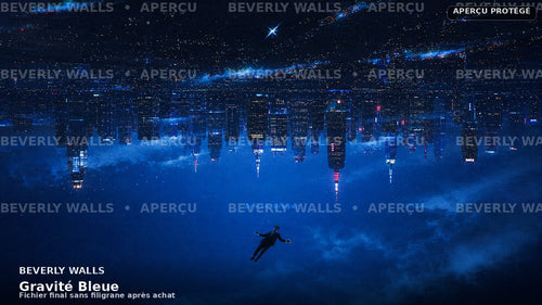 Gravité Bleue - aperçu filigrané Beverly Walls
