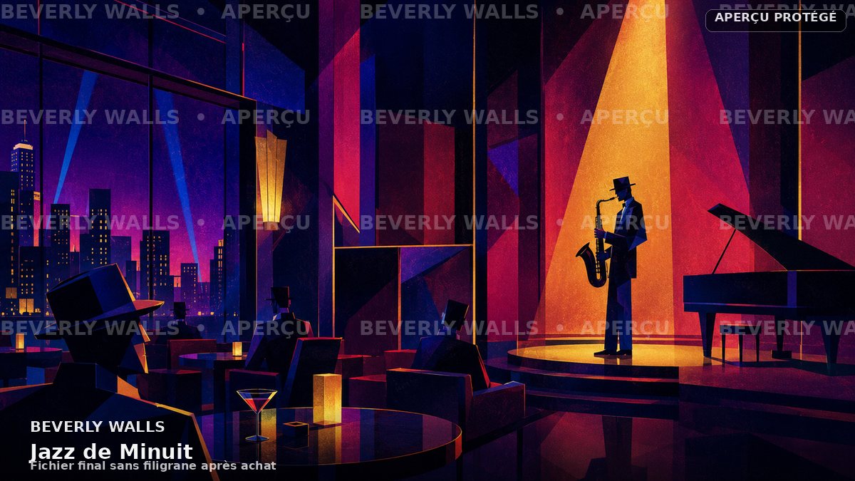 Jazz de Minuit - aperçu filigrané Beverly Walls