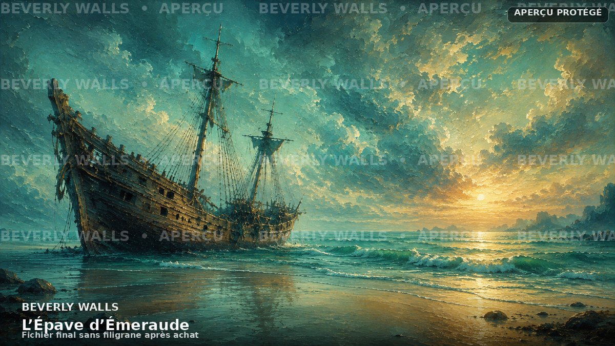 L’Épave d’Émeraude - aperçu filigrané Beverly Walls