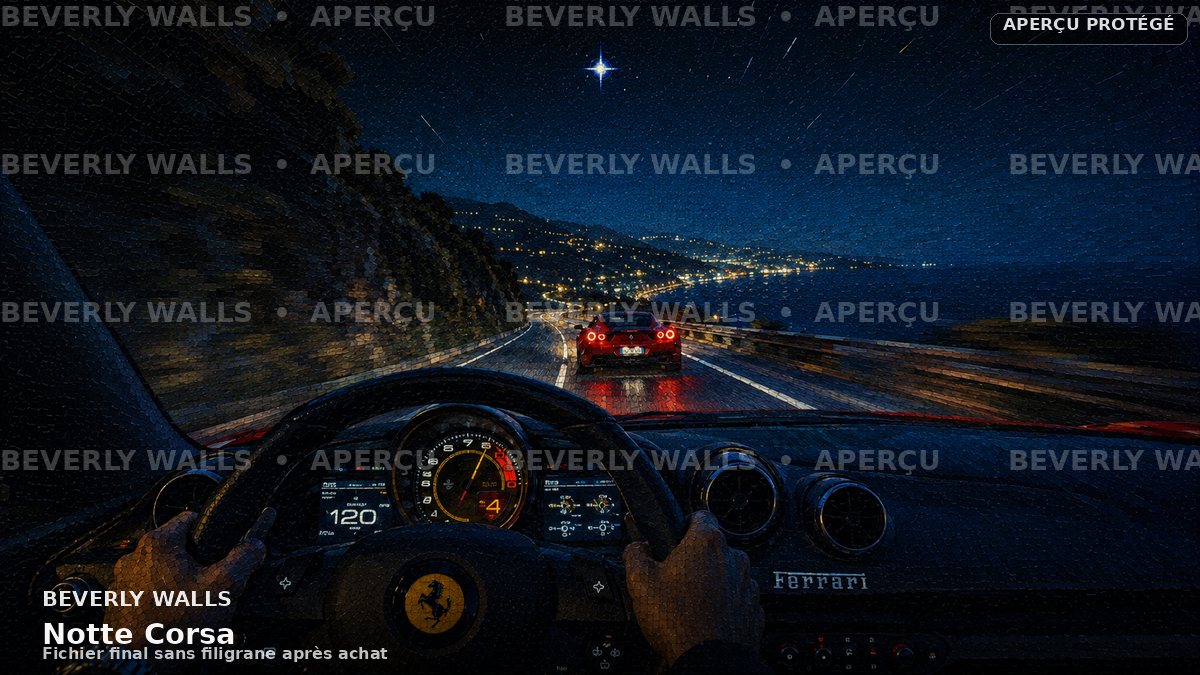 Notte Corsa - aperçu filigrané Beverly Walls