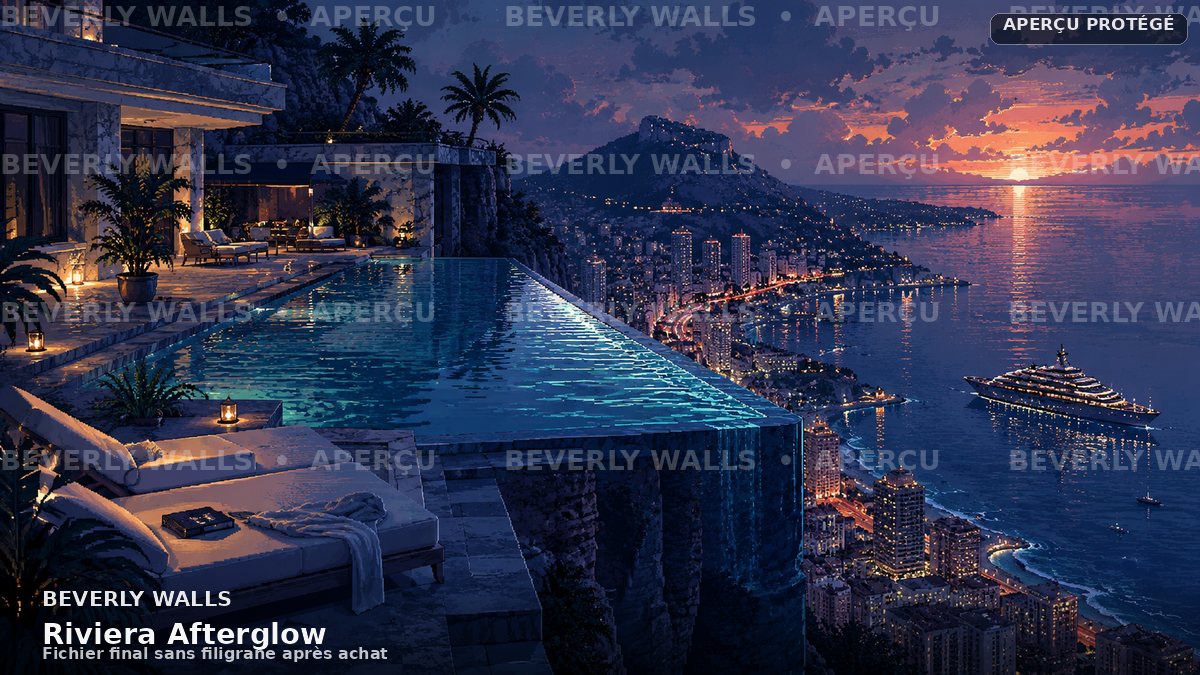 Riviera Afterglow - aperçu filigrané Beverly Walls