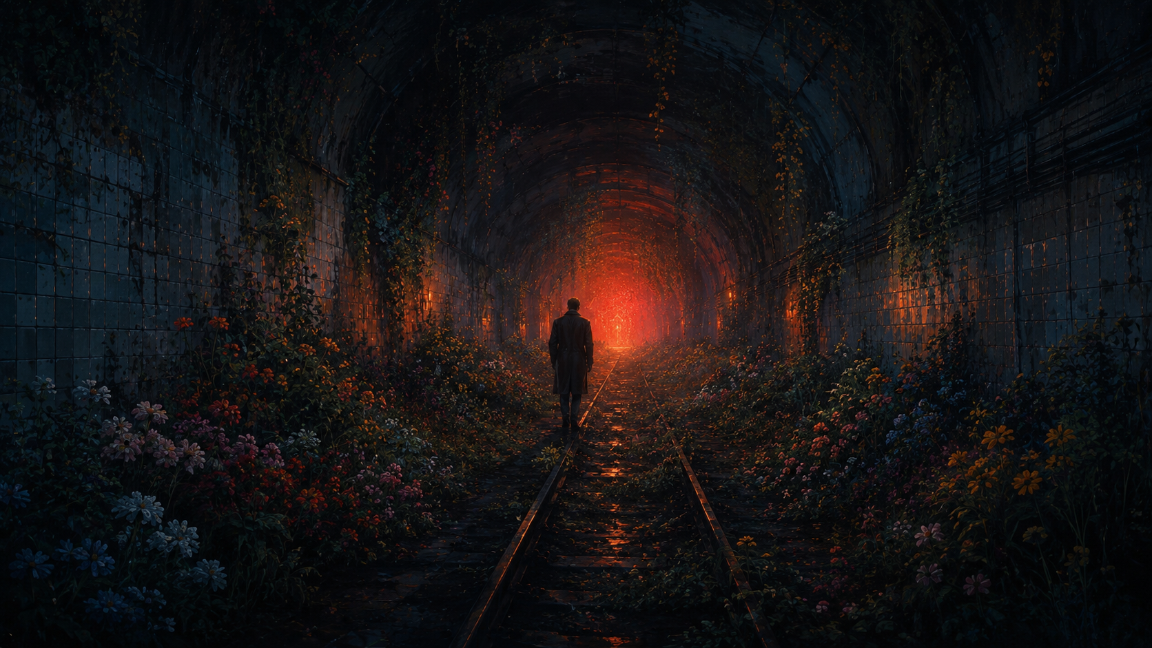 Red Tunnel - fond d’écran PC Beverly Walls
