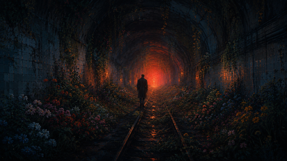 Red Tunnel - fond d’écran PC Beverly Walls