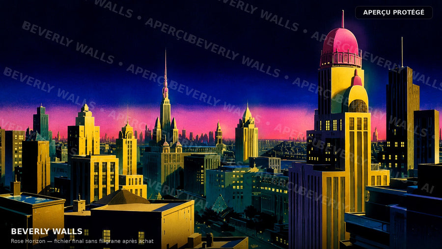 Rose Horizon - aperçu protégé Beverly Walls