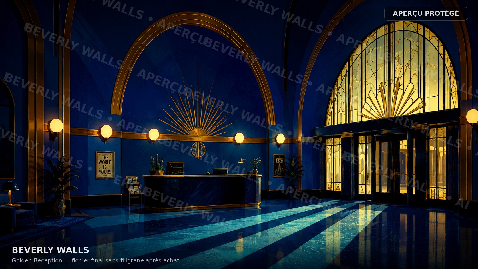Golden Reception - aperçu protégé Beverly Walls