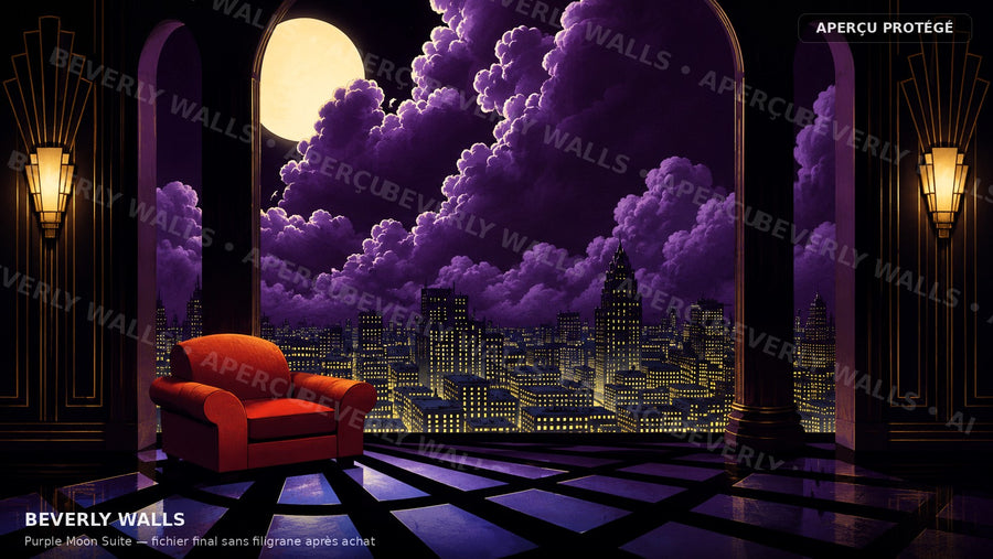 Purple Moon Suite - aperçu protégé Beverly Walls