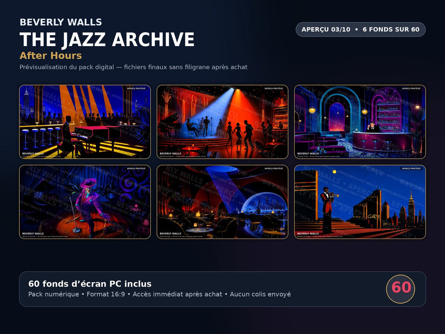 THE JAZZ ARCHIVE - aperçu 03 sur 10 - After Hours - 6 fonds d'écran PC