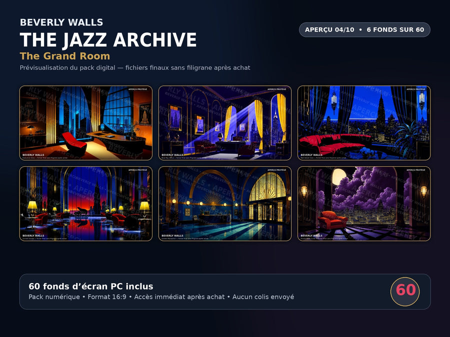 THE JAZZ ARCHIVE - aperçu 04 sur 10 - The Grand Room - 6 fonds d'écran PC