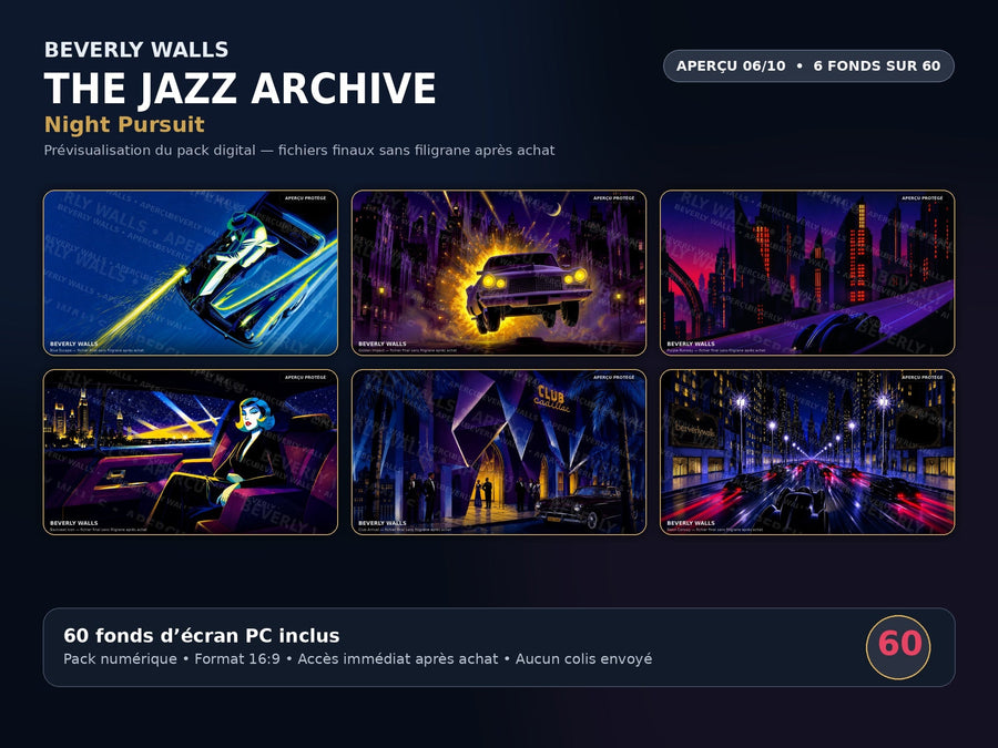 THE JAZZ ARCHIVE - aperçu 06 sur 10 - Night Pursuit - 6 fonds d'écran PC