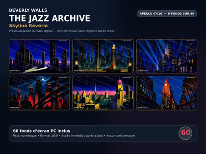 THE JAZZ ARCHIVE - aperçu 07 sur 10 - Skyline Reverie - 6 fonds d'écran PC
