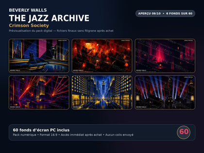 THE JAZZ ARCHIVE - aperçu 09 sur 10 - Crimson Society - 6 fonds d'écran PC
