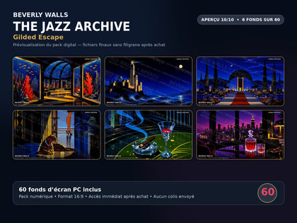 THE JAZZ ARCHIVE - aperçu 10 sur 10 - Gilded Escape - 6 fonds d'écran PC