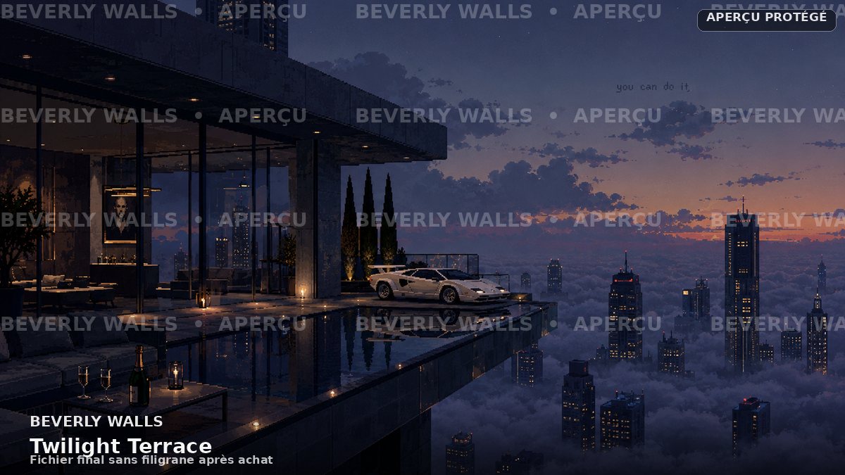 Twilight Terrace - aperçu filigrané Beverly Walls