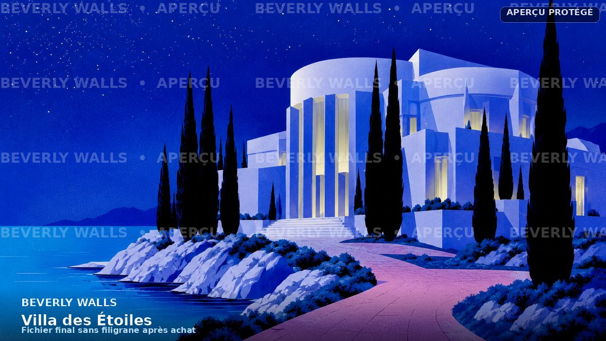Villa des Étoiles - aperçu filigrané Beverly Walls
