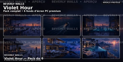 Violet Hour - Pack de 6 fonds d’écran PC Beverly Walls